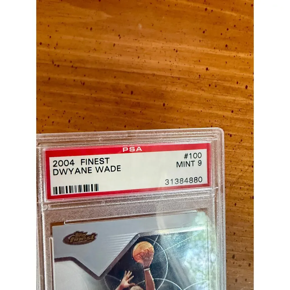 2004-05 Topps Finest Dwyane Wade #100 PSA 9 MINT Miami Heat HOF Basketball